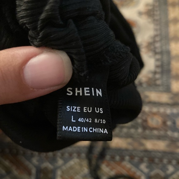 SHEIN SXY Ruched Drawstring Knot Rib-knit Bodycon Skirt - Picture 6 of 6